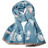 Gingko Scarf Teal 