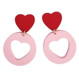 Lexi Cutout Hearts ER Red & Pink 