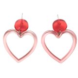 Pop Hearts Earrings Pink 