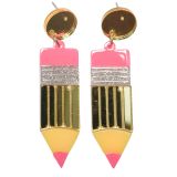 Pop Pencil Earrings Gold 