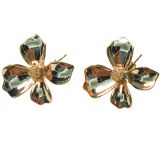 Carla Flower Earrings Gold 