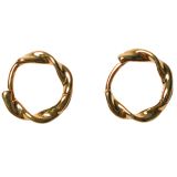 Ally Hoop Earrings Gold 