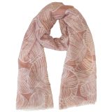 Genesis Heart Leaf Scarf Pink 