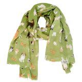 Dog Park Scarf Green 