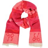 Bow Scarf Pink & Red 