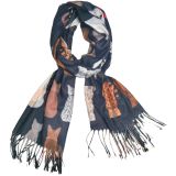 Sassy Cat Scarf Midnight 