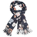 Groovy Dog Scarf Black 