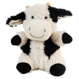 Curly Cow Soft Toy White & Black 18cm 