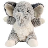 Curly Elephant Soft Toy Grey 18cm 