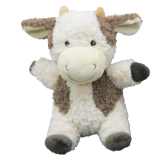 Curly Cow Soft Toy White 25cm 