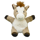 Curly Horse Soft Toy Brown 18cm 