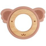 Koala Teether Ring Pink & Natural 8.5cm 