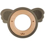 Koala Teether Ring Green & Natural 8.5cm