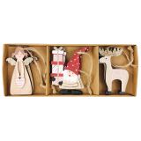Reindeer, Santa & Angel Box Set Hanging 
