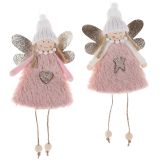 Angel with Beanie Hanging Decoration Pin