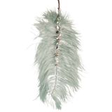 Elegant Feather with Beads Hanging Decor