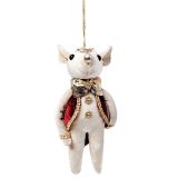 Fancy Mouse Hanging Decoration White 17c