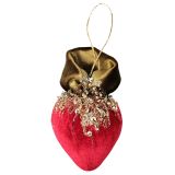 Strawberry Hanging Decoration Red 12cm 