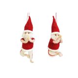 Sale Yoga Santa's Hanging Decoration Red