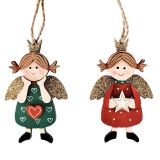 Mini Angels with Star & Heart Hanging De