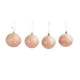 Scandi Baubles Hanging Decoration Pink 8