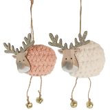 Cute Knitted Reindeer Hanging Decoration