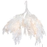 Fern with Lights Hanging Decoration Whit