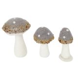 Sale Christmas Toadstool Decoration Grey