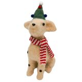 Spotty Dog Standing Decoration White 25c