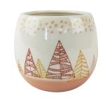 Christmas Tree Horizon Planter Pink Sm 1