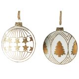 Metal Star & Trees on Baubles w