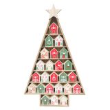 Faulk Advent Calendar Red & Green 61cm 