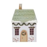 Snowy House Standing decoration Green 9c