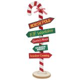 Santa Sign Standing decoration Red & Gre