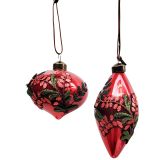 Foliage Applique Onion & Teardrop Hangin