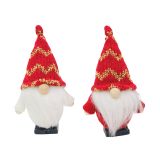 Knit Tomte Hanging Decoration Red & Whit