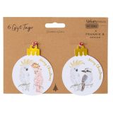 FB Aus Birds Bauble Gift Tag Colourful 9