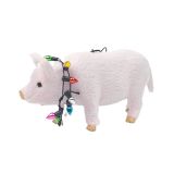 Pig with Lights Hanging Decoration Pink 