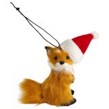 Fox with Hat Hanging Decoration Orange 1