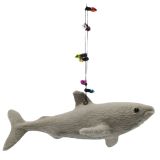 Shark Hanging Decoration Grey 15cm 