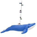 Whale Hanging Decoration Blue 16cm 