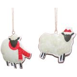 Sheep with Hat & Scarf Hanging Decoratio