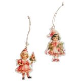 Yesteryear Girls Metal Hanging Decoratio