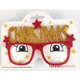 Christmas Glasses Red 15cm 