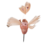 Flying Hummingbirds Clip Decoration Pink