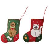 Mini Stocking Cat & Dog Hanging Decorati