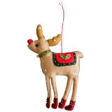 Standing Reindeer Hanging Decoration Lig