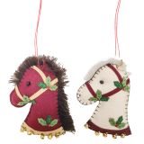 Christmas Horse Fabric Hanging Decoratio