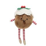 Fluffy Pudding Hanging Decoration Brown 