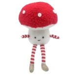 Fluffy Toadstool Hanging Decoration Red 